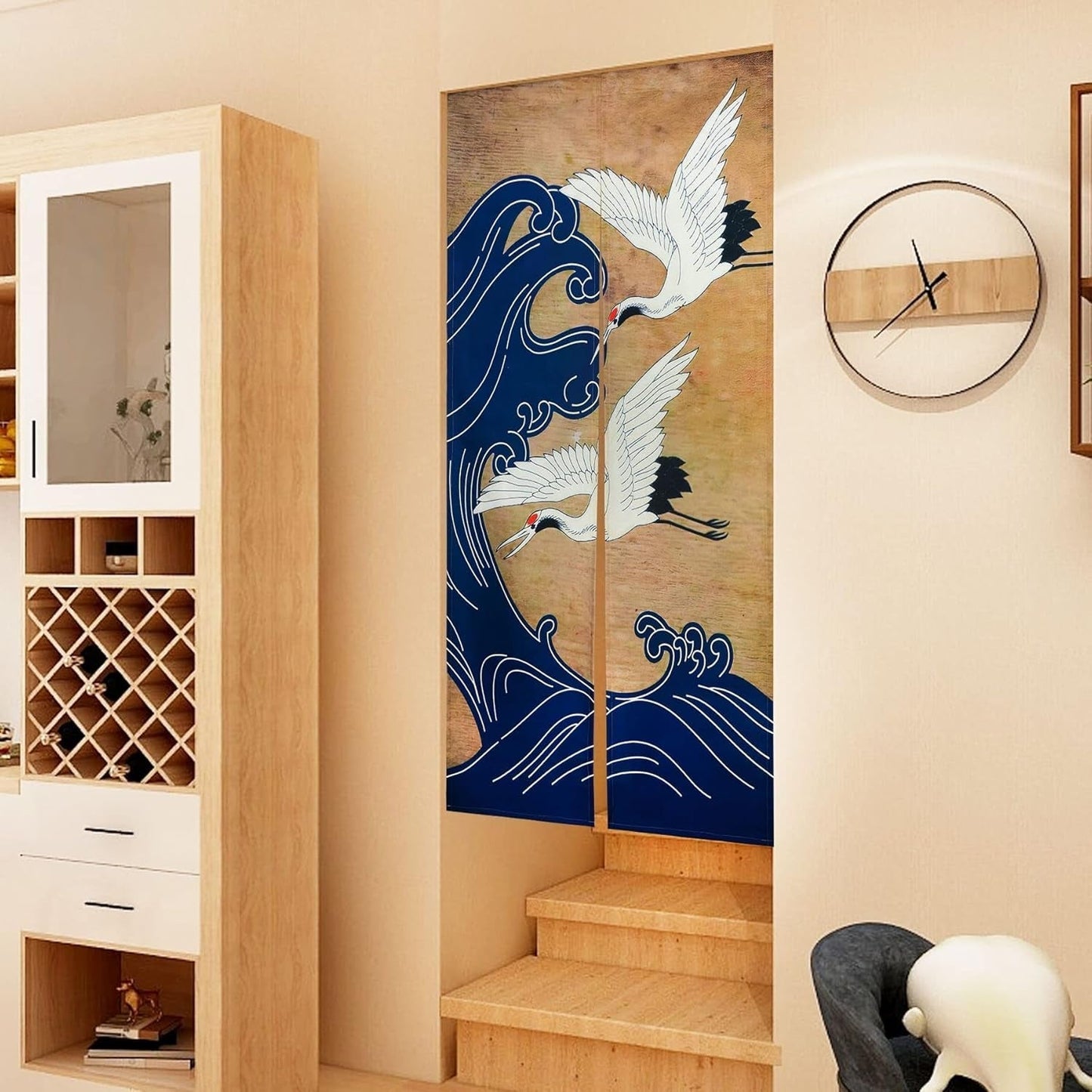 Arazzo stile giapponese in lino spesso noren tenda lunga Home - Accessori e Decorazioni Naty Shop