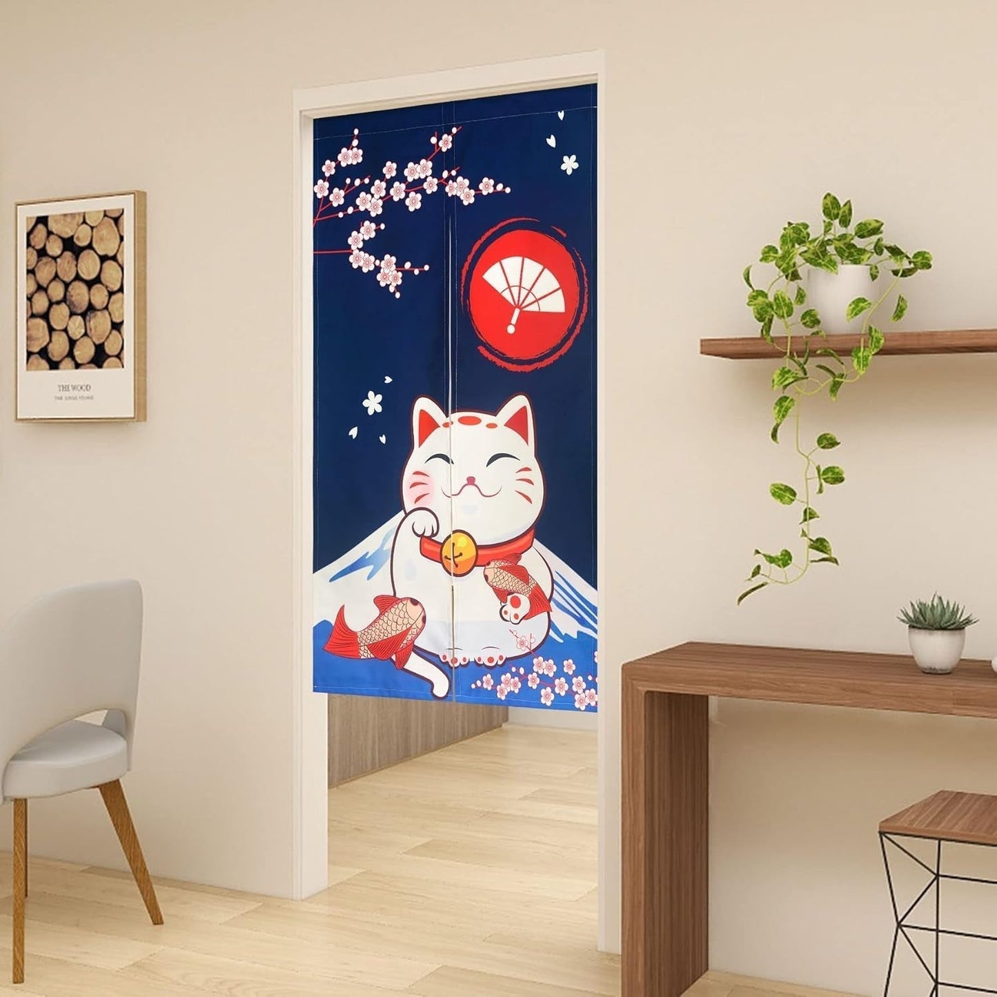 Arazzo stile giapponese lino spesso tende lunghe noren Home - Accessori e Decorazioni Naty Shop