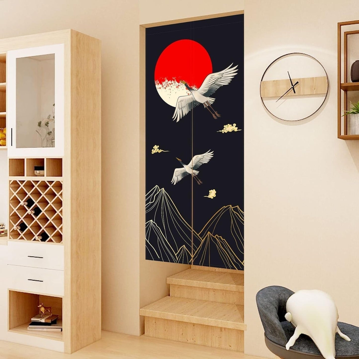 Arazzo stile giapponese lino spesso tende lunghe noren Home - Accessori e Decorazioni Naty Shop