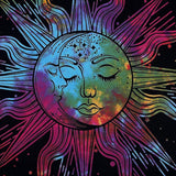 Arazzo sole luna stella spirituale estetico arcobaleno cotone Home - Accessori e Decorazioni Naty Shop