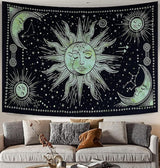 Arazzo Sole Luna Stella Spirituale Estetico Arcobaleno Cotone Home - Accessori e Decorazioni Naty Shop Greetings 210L X 140B Cm
