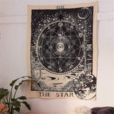Sun tarot tapestry Home - Accessories and Decorations Naty Shop Blue, white 150L X 129B Cm