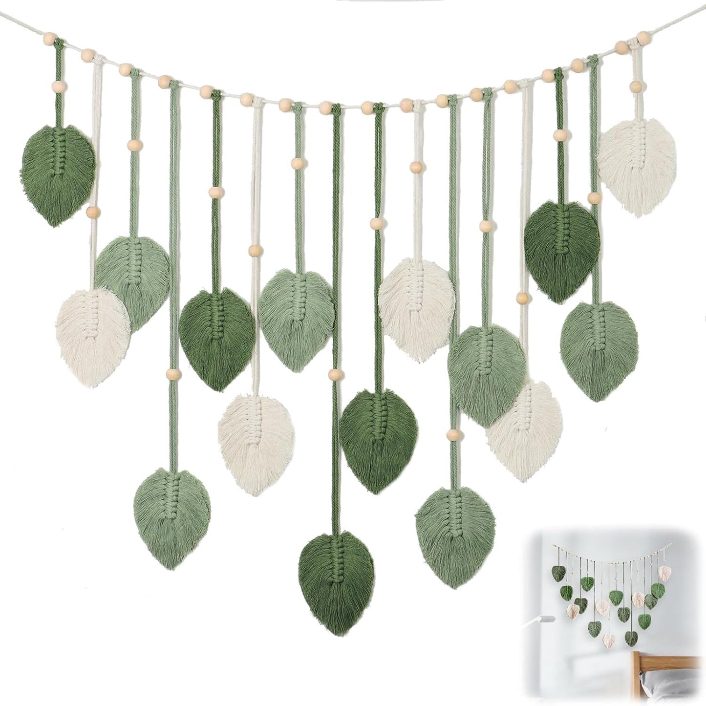 Decorazione sospensione arazzo foglie intrecciate Home - Accessori e Decorazioni Naty Shop Titolo predefinito