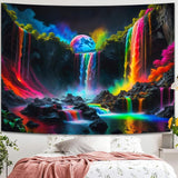 Arazzo arazzo cascata planetaria fantasia luce nera Home - Accessori e Decorazioni Naty Shop