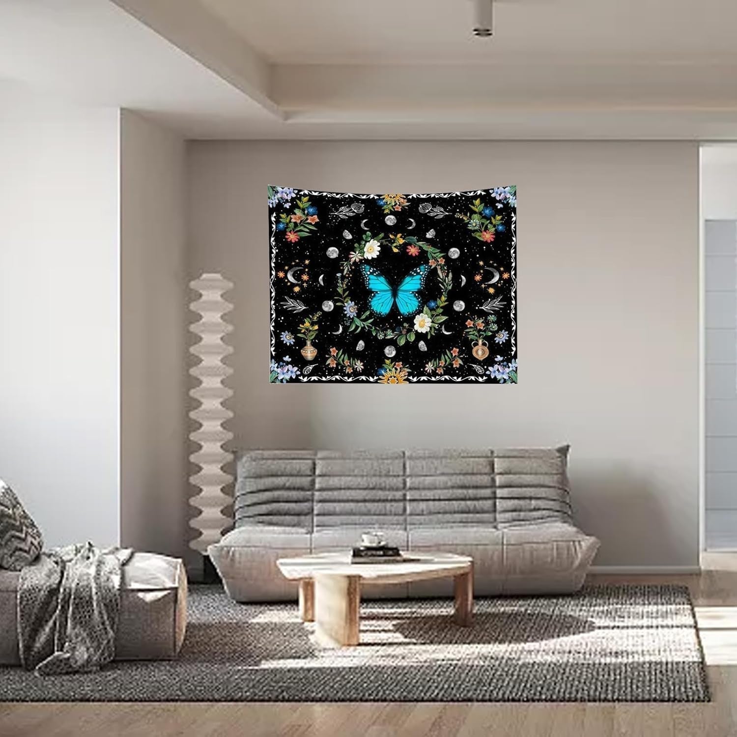 Arazzo arazzo farfalle verdi tessuto garzato Home - Accessori e Decorazioni Naty Shop