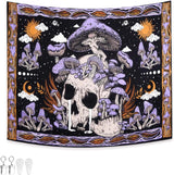 Arazzo arazzo farfalle verdi tessuto garzato Home - Accessori e Decorazioni Naty Shop Teschio viola