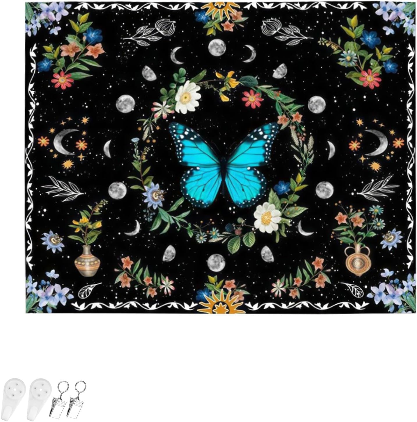 Arazzo arazzo farfalle verdi tessuto garzato Home - Accessori e Decorazioni Naty Shop Farfalla verde