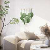 Arazzo arazzo foglie verdi intrecciate a mano Home - Accessori e Decorazioni Naty Shop
