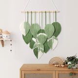 Arazzo arazzo foglie verdi intrecciate a mano Home - Accessori e Decorazioni Naty Shop