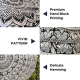 Arazzo arazzo mandala grigio nero telo da parete Home - Accessori e Decorazioni Naty Shop