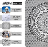 Arazzo arazzo mandala grigio nero telo da parete Home - Accessori e Decorazioni Naty Shop