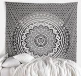 Arazzo arazzo mandala grigio nero panno da parete Home - Accessori e decorazioni Naty Shop Titolo predefinito