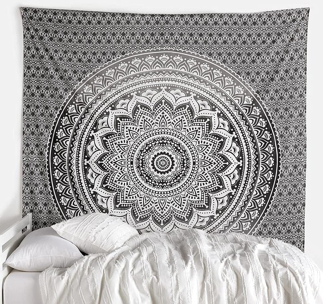 Arazzo arazzo mandala grigio nero panno da parete Home - Accessori e decorazioni Naty Shop Titolo predefinito