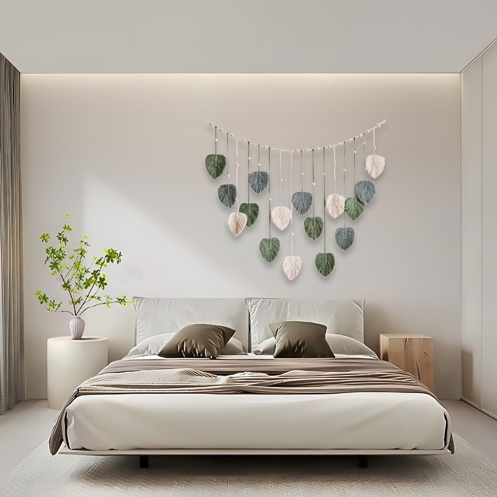 Arazzo tessuto verde arazzo chiodi in legno Home - Accessori e Decorazioni Naty Shop