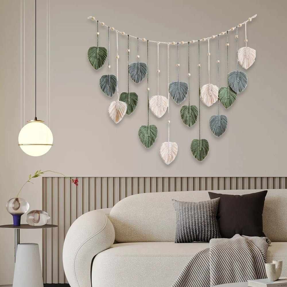 Arazzo tessuto verde arazzo chiodi in legno Home - Accessori e Decorazioni Naty Shop