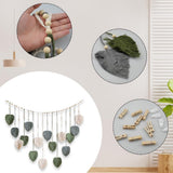 Arazzo tessuto verde arazzo chiodi in legno Home - Accessori e Decorazioni Naty Shop
