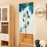 Arazzo tradizionale dipinto a inchiostro spesso in stile cinese noren Home - Accessori e Decorazioni Naty Shop