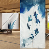 Arazzo tradizionale Pittura a inchiostro spesso stile cinese noren Home - Accessori e Decorazioni Naty Shop Stampa fronte-retro 85 X 180 Cm