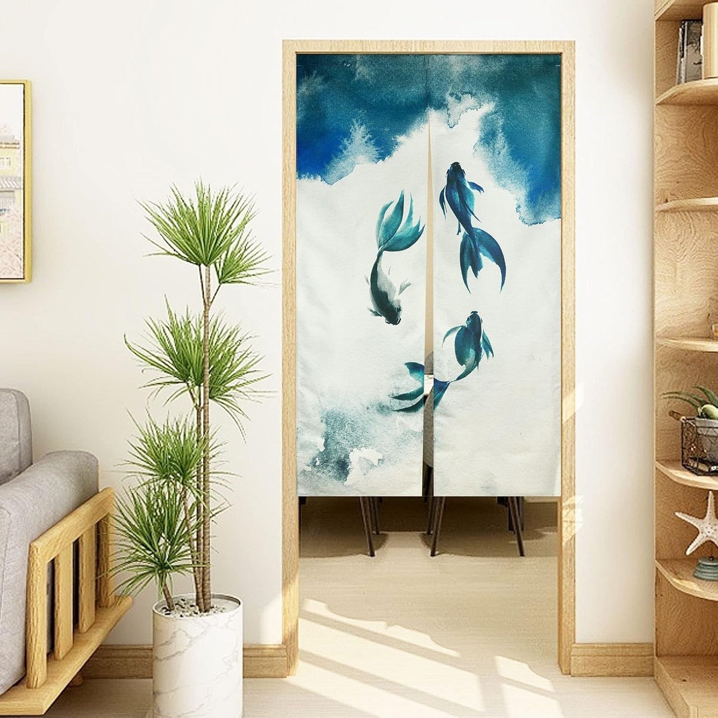 Arazzo tradizionale dipinto a inchiostro spesso in stile cinese noren Home - Accessori e Decorazioni Naty Shop