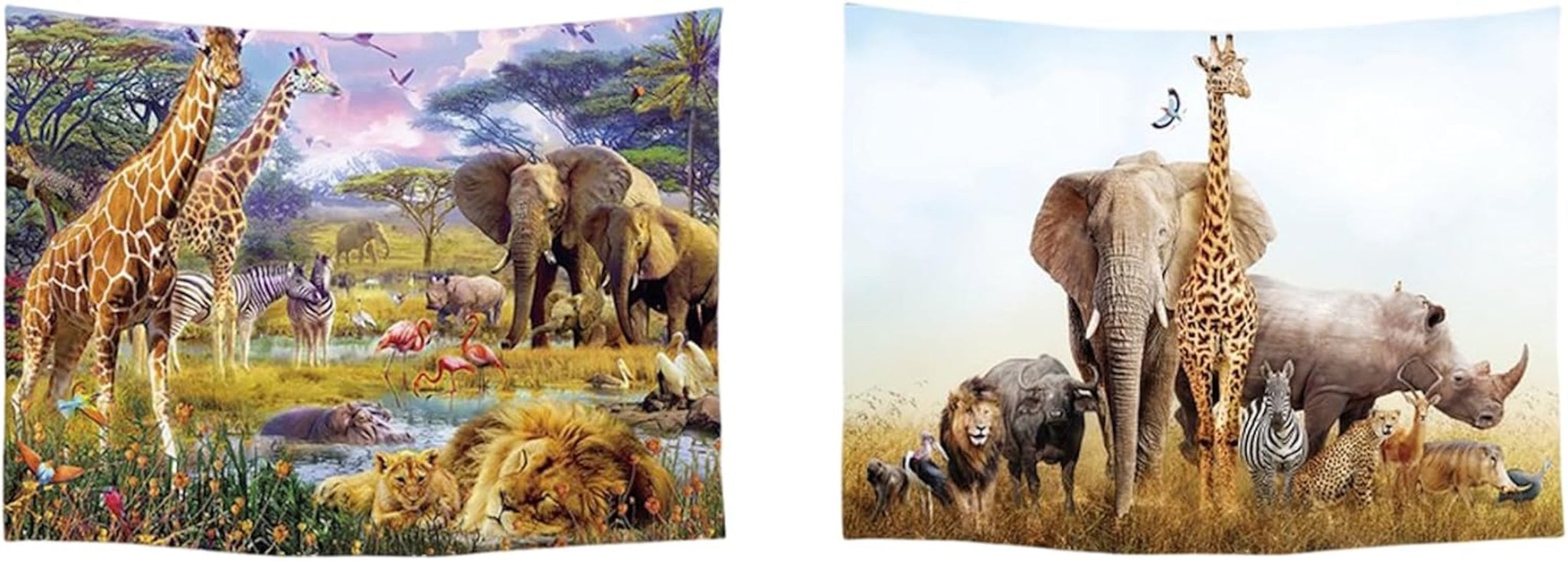Arazzo Ulticool Casa Spiaggia Mare Palma Isola Home - Accessori e Decorazioni Naty Shop Safari Animals