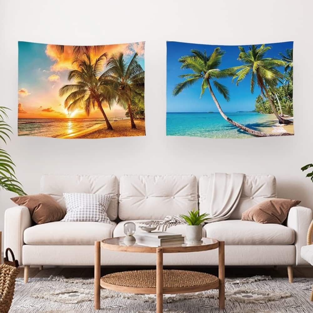 Arazzo Ulticool House Beach Sea Palm Island House - Accessori e Decorazioni Naty Shop