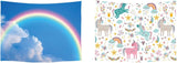 Arazzo Ulticool Casa Spiaggia Mare Palma Isola Home - Accessori e Decorazioni Naty Shop Unicorno arcobaleno