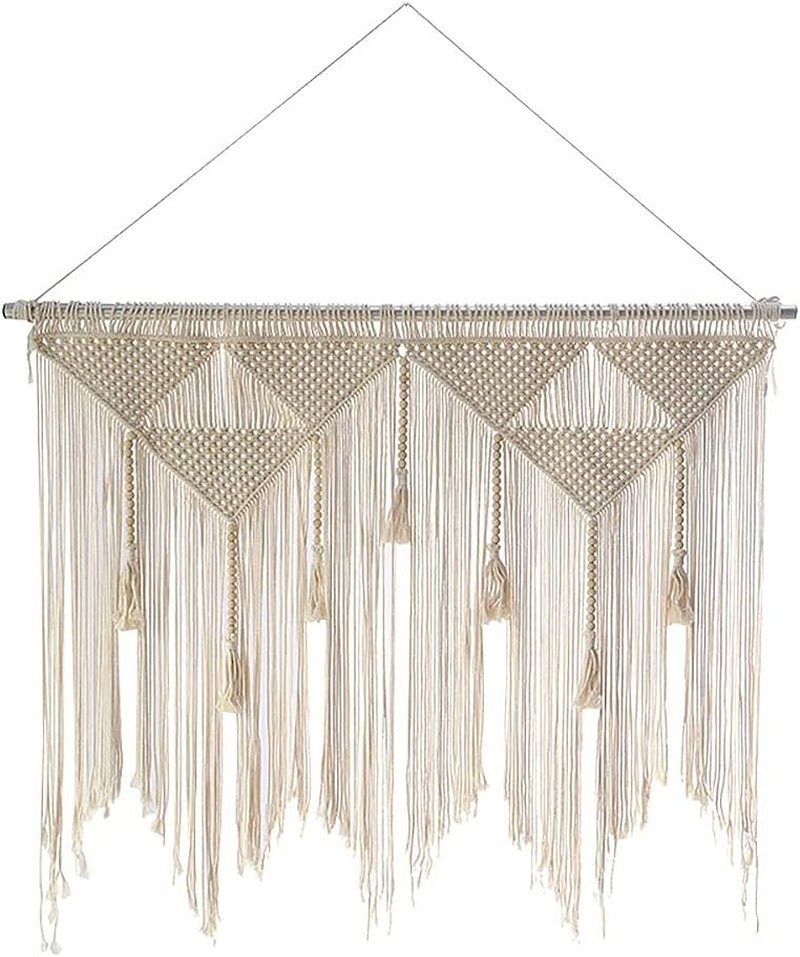 Porta in tessuto beige, arazzo, nappa, camera da letto, balcone. Casa - Accessori e decorazioni Naty Shop