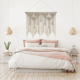 Porta in tessuto beige, arazzo, nappa, camera da letto, balcone. Casa - Accessori e decorazioni Naty Shop