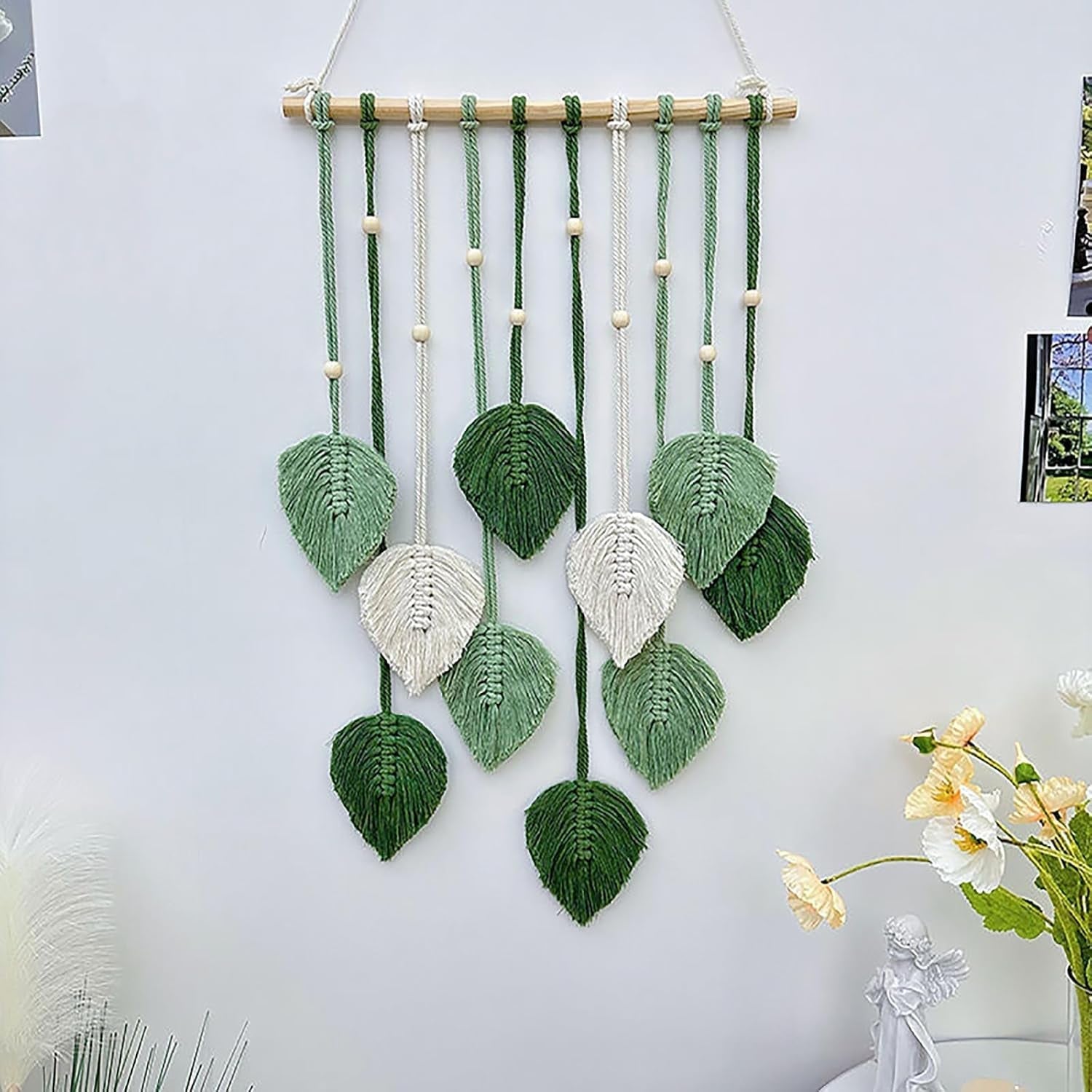 Arazzo verde naturale che decora le pareti della camera da letto Casa - Accessori e Decorazioni Naty Shop Greetings