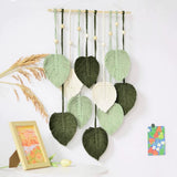 Arazzo verde naturale che decora le pareti della zona notte della camera Casa - Accessori e Decorazioni Naty Shop