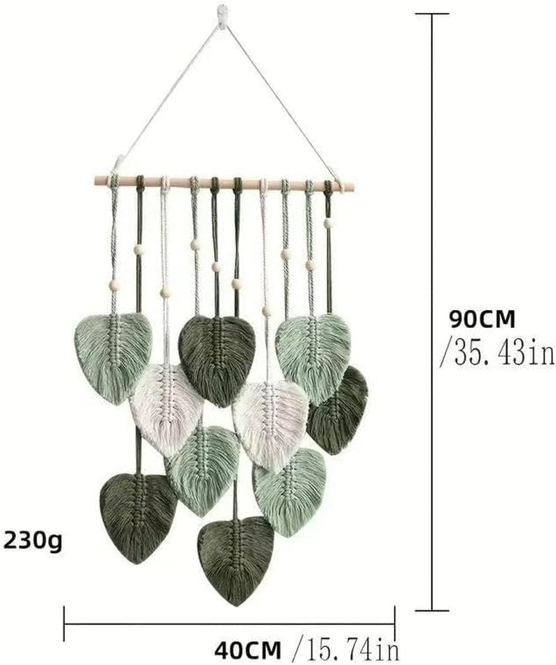 Arazzo verde naturale che decora le pareti della zona notte della camera Casa - Accessori e Decorazioni Naty Shop