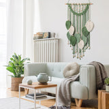 Arazzo weldomcor arazzo piccolo commercio perline foglie di legno Home - Accessori e Decorazioni Naty Shop