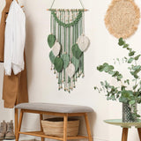 Arazzo weldomcor arazzo piccolo commercio perline foglie di legno Home - Accessori e Decorazioni Naty Shop