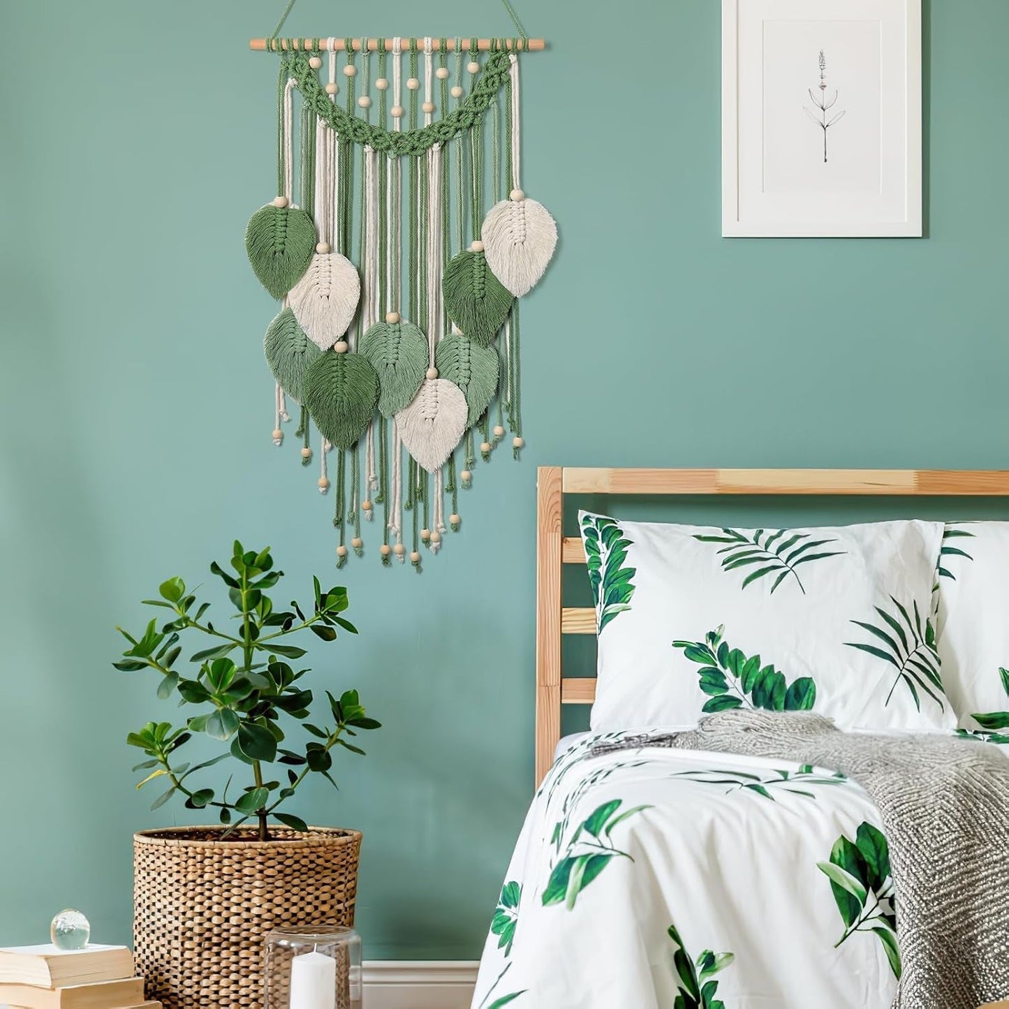 Arazzo weldomcor arazzo piccolo commercio perline foglie di legno Home - Accessori e Decorazioni Naty Shop
