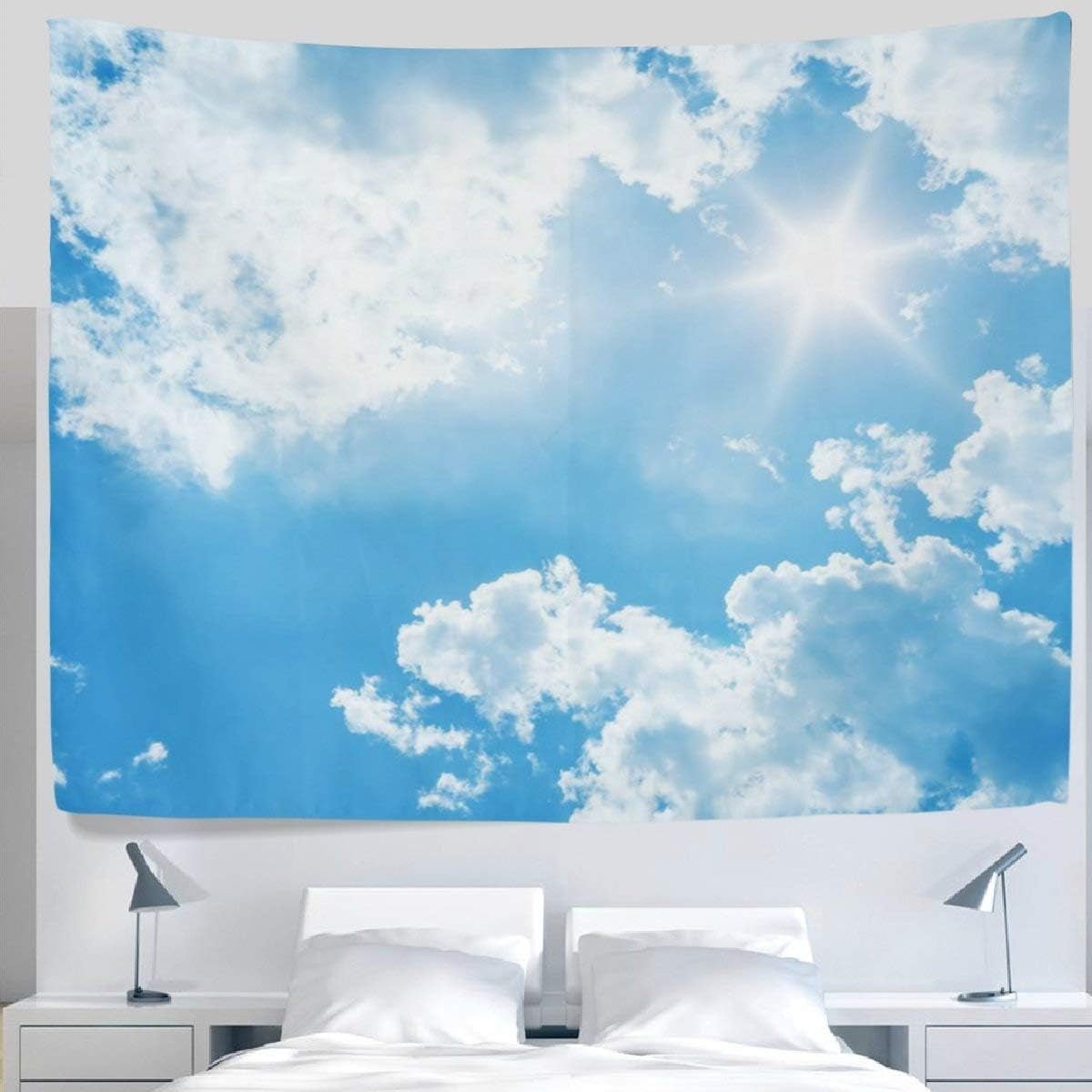 Arazzo Yisumei Blue Sky Room Home - Accessori e Decorazioni Naty Shop 230L X 150B Cm