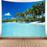 Arazzo yisure spiaggia paesaggio tropicale Home - Accessori e decorazioni Naty Shop Blu 150L X 200B Cm