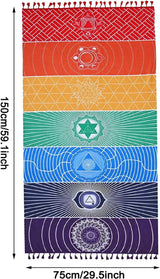 Arazzo yoga meditazione sette chakra hippie Casa - Accessori e Decorazioni Naty Shop