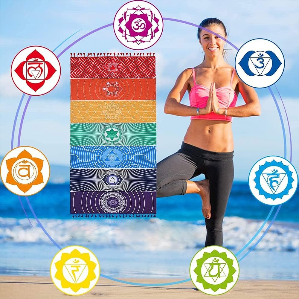 Arazzo yoga meditazione sette chakra hippie Casa - Accessori e Decorazioni Naty Shop