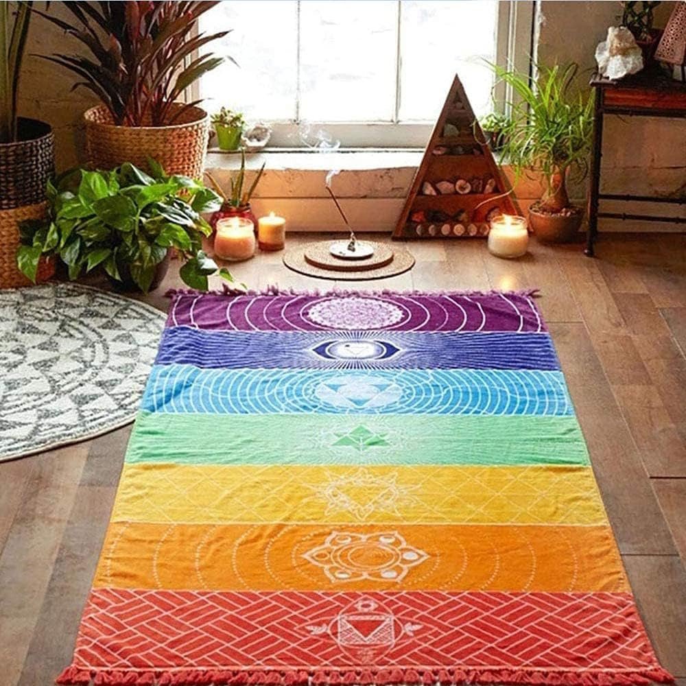 Arazzo yoga meditazione sette chakra hippie Casa - Accessori e Decorazioni Naty Shop