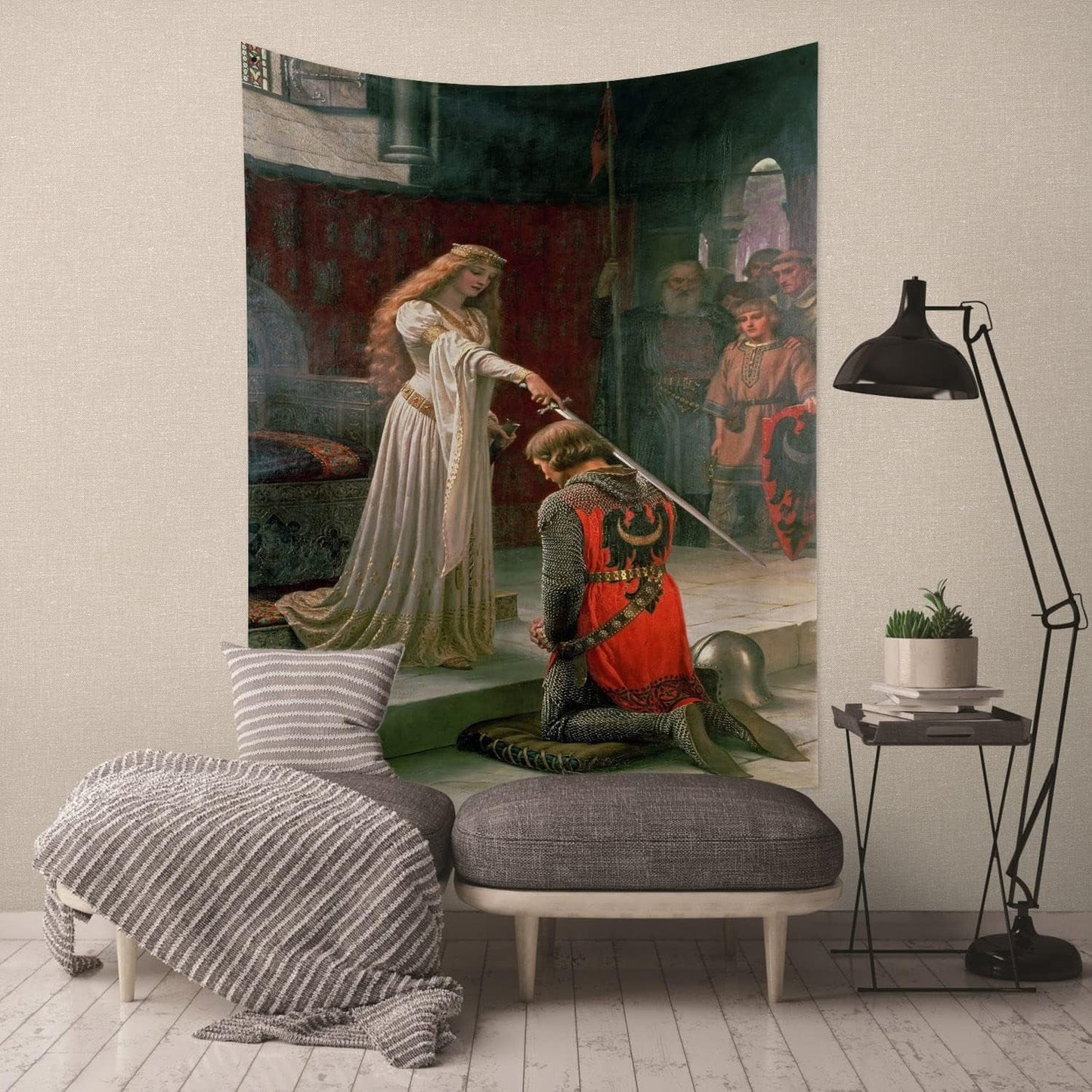 Arazzo yongfoto cavaliere dipinto ad olio medievale Inghilterra Home - Accessori e decorazioni Naty Shop