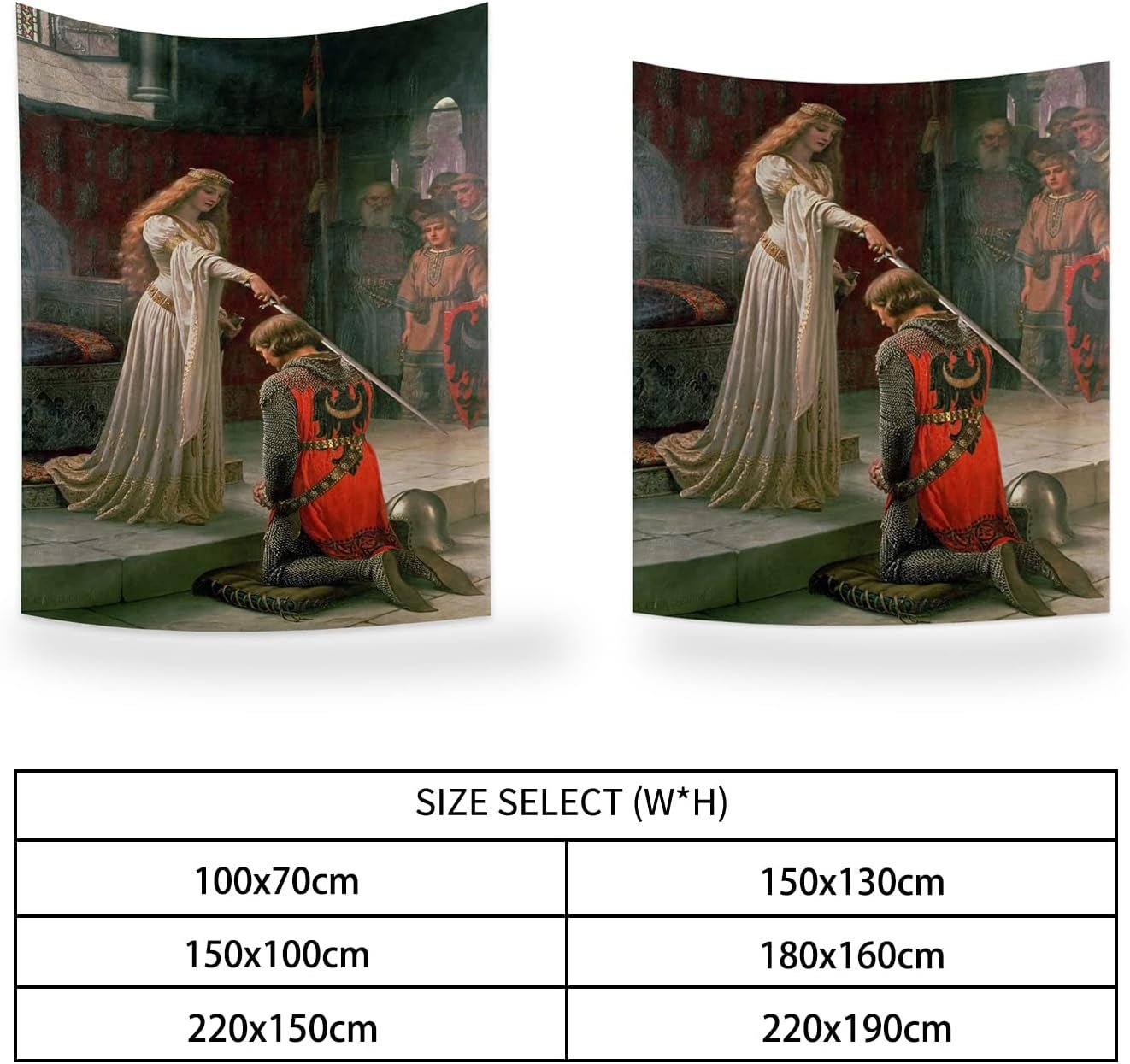 Arazzo yongfoto cavaliere dipinto ad olio medievale Inghilterra Home - Accessori e decorazioni Naty Shop