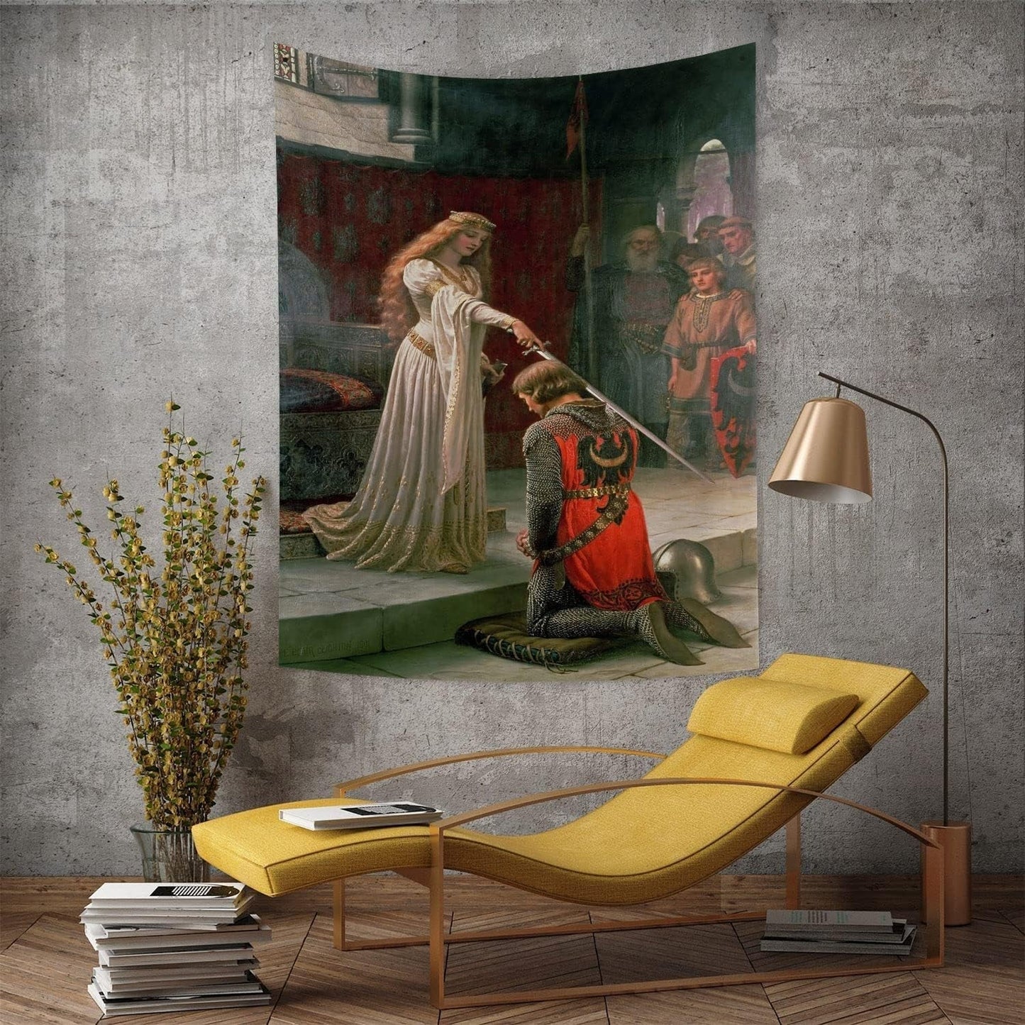 Arazzo yongfoto cavaliere dipinto ad olio medievale Inghilterra Home - Accessori e decorazioni Naty Shop