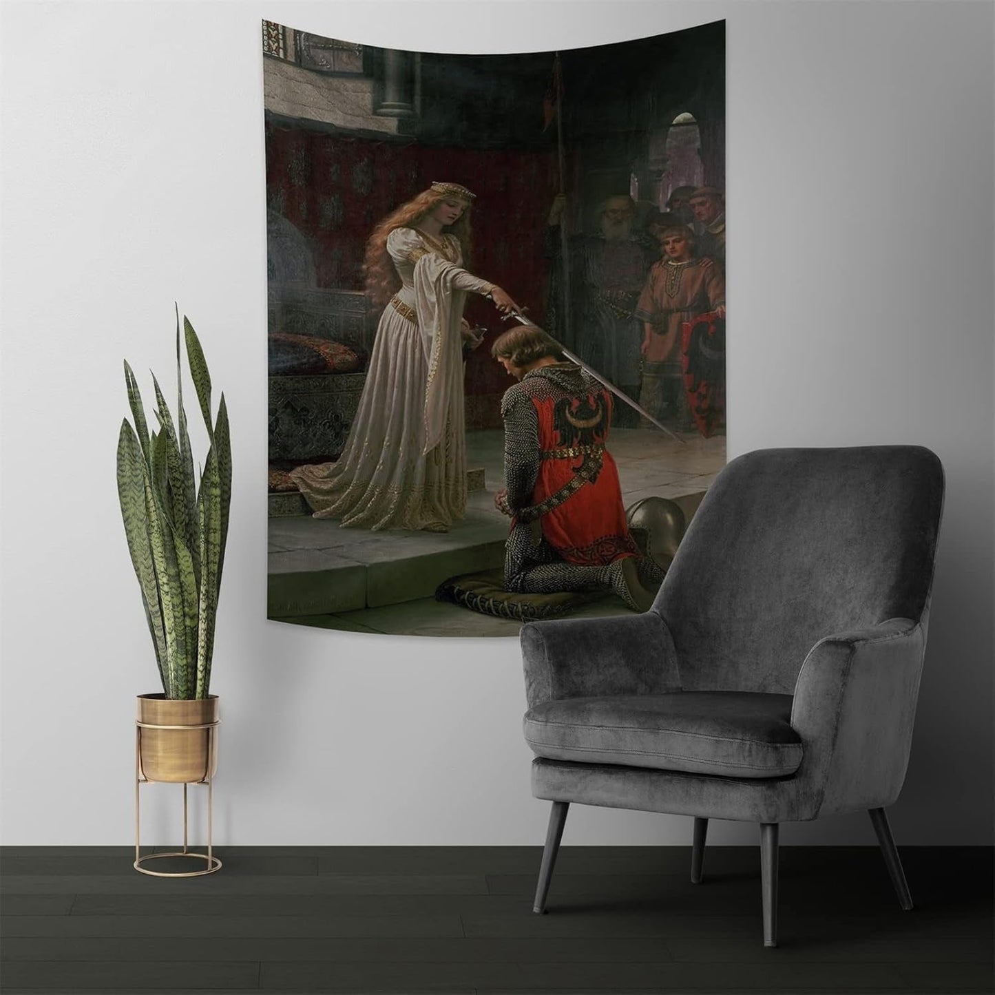 Arazzo yongfoto cavaliere dipinto ad olio medievale Inghilterra Home - Accessori e decorazioni Naty Shop