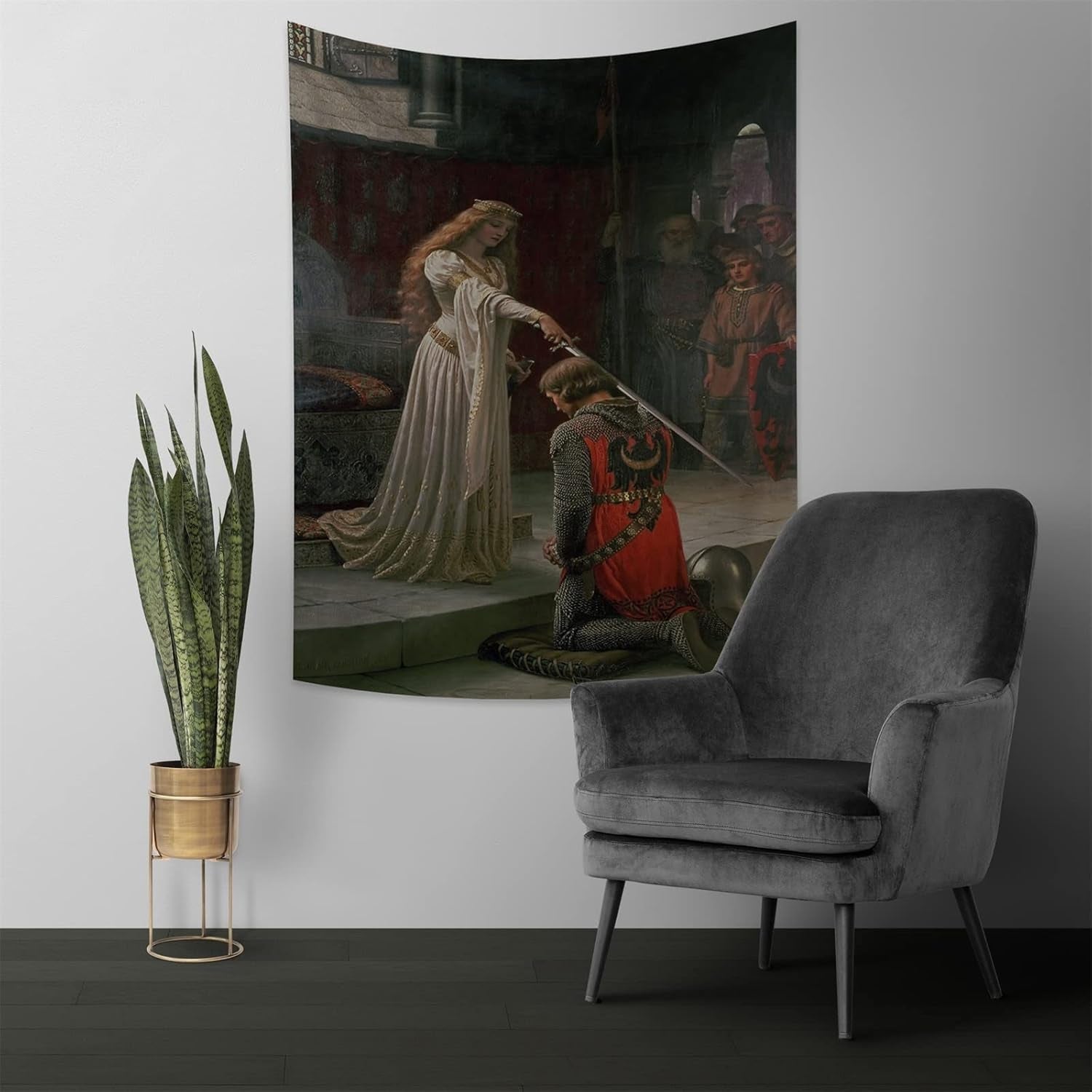 Arazzo yongfoto cavaliere dipinto ad olio medievale Inghilterra Home - Accessori e decorazioni Naty Shop