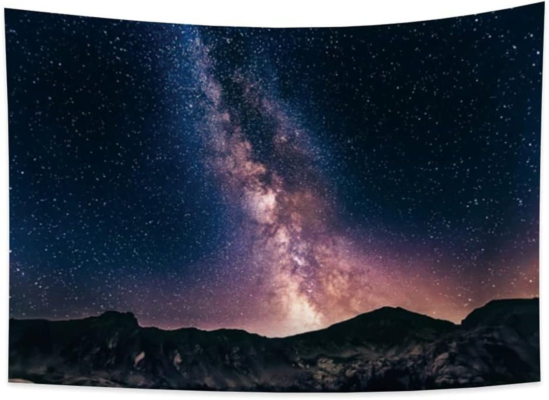 Arazzo yongfoto Cielo Stellato Nebulosa Stelle Misteriose Home - Accessori e Decorazioni Naty Shop 70L X 100B Cm