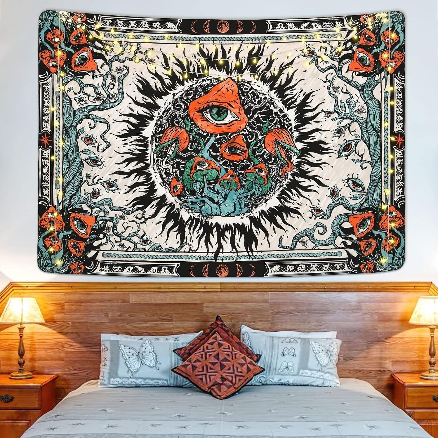 Arazzo yrendenge funghi scottature tela occhi hippie Home - Accessori e Decorazioni Naty Shop