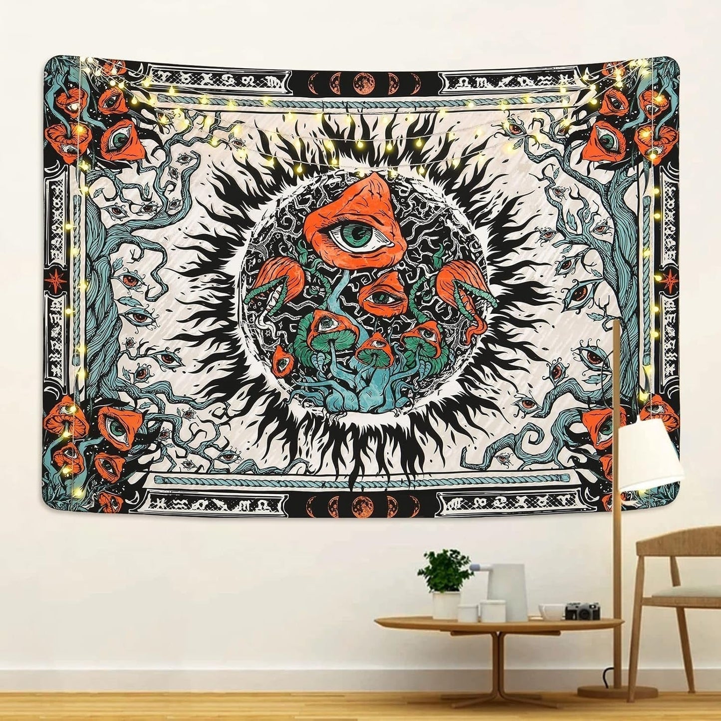 Arazzo yrendenge funghi scottature tela occhi hippie Home - Accessori e Decorazioni Naty Shop