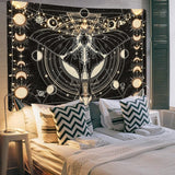 Arazzo yrendenge falena nero sole luna naturale Casa - Accessori e Decorazioni Naty Shop