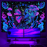 Arazzo Yrendenge arazzo fluorescente farfalle fase Home - Accessori e Decorazioni Naty Shop