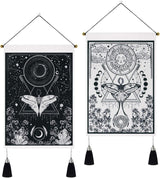 arazzo yugarlibi 2 pezzi piccoli arazzi appesi luna e sole Casa - Accessori e Decorazioni Naty Shop Farfalla 35X50 Cm
